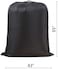 1CHASE Super XXL Heavy Duty Oxford Dirty Clothes Travel Drawstring Bags Storage Sack, 55x43"Nylon Easy fit Laundry Hamper and Basket 110 X 140 CM (Machine Washable, Black) Pack of 2