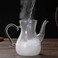 1Chase Heat-Resistant High Borosilicated Arabic Style Clear Glass Teapot 1000 ML With Double Wall Arabic Style Glass Cups, Suitable For Tea And Coffee Set Of 4 Pcs 100ML