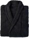 1CHASE 100% Cotton Shawl Bathrobe for Women and Men, Terry Bathrobe Hotel and Spa quality, Highly Absorbent And Light Weight With Pockets (UAE/KSA, Numeric, 36, 38, Regular, Regular, S/M, BLACK)