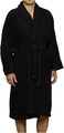 1CHASE 100% Cotton Shawl Bathrobe for Women and Men, Terry Bathrobe Hotel and Spa quality, Highly Absorbent And Light Weight With Pockets (UAE/KSA, Numeric, 36, 38, Regular, Regular, S/M, BLACK)