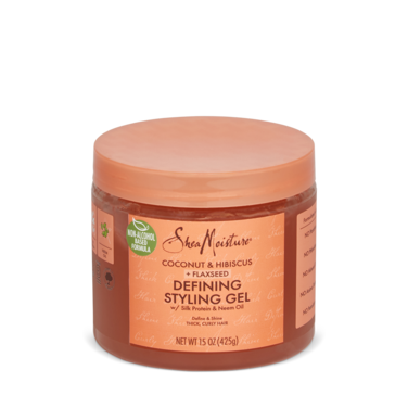 SHEA MOISTURE COCONUT &amp; HIBISCUS+FLAXSEED DEFINING STYLING GEL 425G