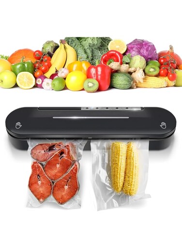 AWH Vacuum Sealing Machine Portable Food Sealer Single Sealing &amp; Vacuum Sealing,Efficient &amp; User Friendly