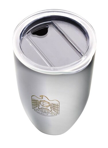1-Piece Pola Stainless Steel Take Away Mug UAE White 224ml