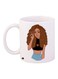 Animated Girl Printed Coffee Mug White/Brown/Beige