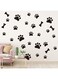 Epakh Dog Paw Print Stickers Dog Paw and Bone Wall Decals Dog Pup Removable Wall Sticker Decoration Animal Footprint for Dog Lover Kid Boy Girl Baby Nursery Bedroom Living Room(Dog Paw)