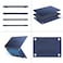 MOSISO Compatible with MacBook Air 13 inch Case 2025 2024 2023 2022 M4 A3240 M3 A3113 M2 A2681, Plastic Hard Shell&amp;Keyboard Cover&amp;Screen Film&amp;Type C for MacBook Air 13.6 inch Case, Haze Blue