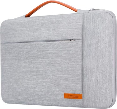 Lacdo 360&deg; Protective 14" Laptop Sleeve Computer Case Portable Bag for HP EliteBook 840、Pavilion X360  Lenovo IdeaPad、ThinkPad ASUS ZenBook、VivoBookDell Inspiron、Latitude Acer Notebook Gray