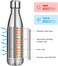 MOLISAN Stainless Steel Water Bottle, 500ml Double Walled Vacuum Flask with Pouch, BPA Free 12 Hours Hot&amp;Cold Sport Drink Bottle for Gym, Home, Office, Outdoor, Work (500ML, Silver)
