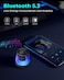 Magnetic Bluetooth Speaker, XO Portable Bluetooth Speaker with RGB Light, Waterproof Wireless Speaker, Phone Stand for iPhone