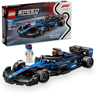 LEGO Speed Champions Williams Racing FW46 F1 Race Car Toy with a Collectible Formula 1 Driver Minifigure - Model Kits for 10+ Year Old Boys &amp; Girls or Adult Motorsport Fans 77249