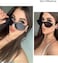 FEISEDY Small Square Sunglasses for Men Women Vintage Trendy Irregular Sunglasses B2322