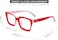 FEISEDY Rectangle Sunglasses Women Men Classic Thick Frame Sun Glasses B246