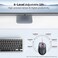 TECKNET Wireless Mouse, 2.4G USB Computer Mouse with 6-Level Adjustable 4800 DPI, Silent Quiet Click，30 Months Battery, Ergonomic Grips, 6 Buttons Portable for PC, Chromebook, Mac - Dark-Grey