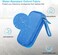 Lacdo USB Flash Drive Case Thumb Drive Holder Case Organizer Portable Electronic Accessories Storage Bag for SanDisk SamData Samsung USB Flash Drives Jump Drive Memory Stick, SD Card, Cable, BlUE