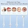 COSLUS E40 Water Flosser for Teeth, Braces, Gums Care - Advanced 10 Pressure Settings for Multiple Users, 300ML, BPA-Free, IPX7 Waterproof, Rechargeable Portable for Home &amp; Travel, White