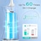 COSLUS E40 Water Flosser for Teeth, Braces, Gums Care - Advanced 10 Pressure Settings for Multiple Users, 300ML, BPA-Free, IPX7 Waterproof, Rechargeable Portable for Home &amp; Travel, White