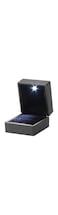 Packingoutlet LED Ring Box For Wedding Engagement, Black-C