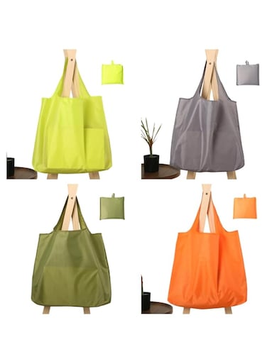 Reusable Grocery Shopping Bags, Foldable and Ripstop Shopping Bags, X-Large Groceries Bags Machine Washable Tote Bag