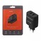 Porodo Blue 2-Pin Dual Port Wall Charger 12W 2.4A EU Plug Fast Charging Adapter for Smartphones &amp; Devices