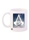 Video Game Assassin's Creed Printed Coffee Mug White/Blue