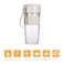 Personal Size Portable USB Rechargeable Fruit Mixing Blender multicolour 22*9.5*11.5cm