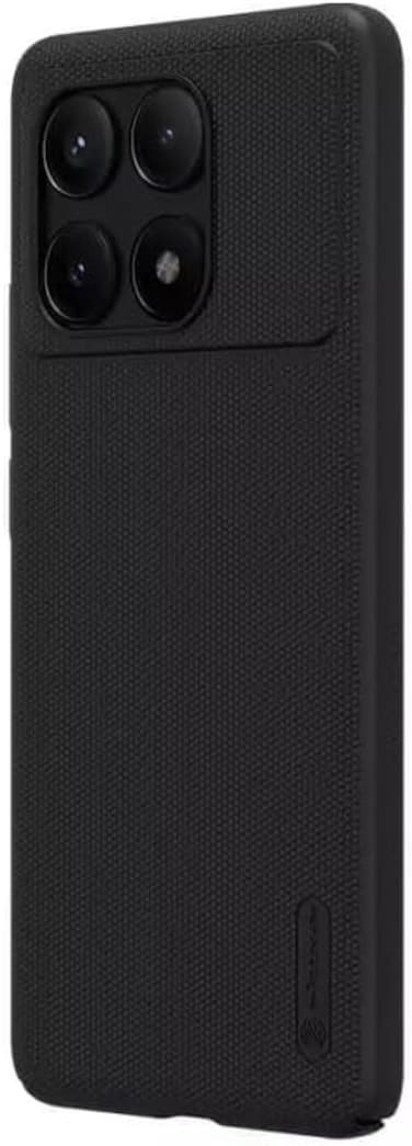 Xiaomi Redmi K70E,Xiaomi Poco X6 Pro 5G Super Frosted Shield Pro Matte All-Round Protection Anti-Scratch Slim Luxury PC Hard Back Cover Case, Black