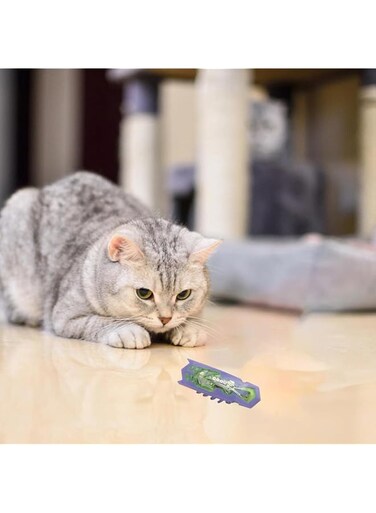 Erweicet Cat Toys Interactive Electric Insect Toys, Battery Operated Auto Move and Automatically Sense Obstacles and Escape Toys (Electronic Bugs)
