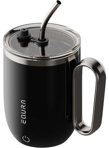 Smart Self-Stirring Coffee Mug with LED Temperature Display, Stainless Steel Handle &amp; Leak-Proof Lid   Automatic Magnetic Mixing Cup with Straw   Rechargeable Electric Self-Stirring Travel Mug for Coffee, Tea, Hot Chocolate, Protein Shakes &amp; Office Use   368ml Portable Battery-Powered Self Stirring Cup with One-Touch Auto Mix Technology &amp; Ergonomic Design   Spill Resistant, Easy to Clean, Perfect for Home, Work, or Travel   Innovative Auto Mix Mug for Hot &amp; Cold Beverages