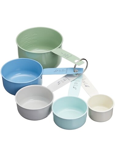 KITCHENCRAFT Living Nostalgia Stainless Steel Measuring Cups, Tagged