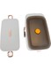 Electric Lunch Box, 1L USB Rechargeable Lunch Box with Stainless Steel