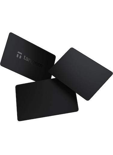 Tangem Crypto Hardware Wallet 2.0 [PACK OF 3 Cards] - Stealth Black