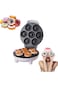 Mini Donut Maker Machine &ndash; Electric Donut Press with Non-Stick Double-Sided Heating, Kid-Fr