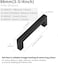 Cabinet Pulls Matte Black Cabinet Handles Square Drawer Pulls, 10 Pack 3-3/4 Inch Stainless Steel Kitchen Door Cupboard Cabinet Handles, Drawer Hardware Handles, 96mm Hole Centers