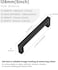 First pro Cabinet Pulls Matte Black Cabinet Handles Square Drawer Pulls, 10 Pack 5 Inch Stainless Steel Kitchen Door Cupboard Cabinet Handles, Drawer Hardware Handles, 128mm Hole Centers