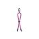 USB-C to USB-C 60W Keychain Lanyard Cable, 30cm Braided Fast Charge &amp; Sync, Zinc Alloy