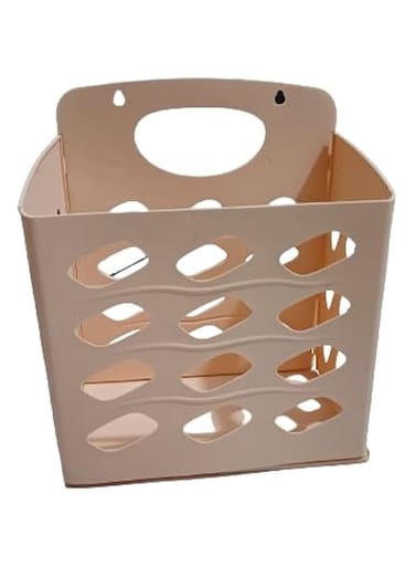 MISBAH Plastic Foldable Laundry Basket, Laundry Basket Organizer, Bathroom Hanging Foldable Laundry Tub