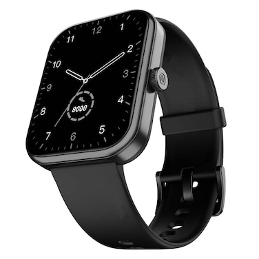 1.85" Display, Bluetooth Calling Smart Watch, 10 Days Battery, 550 NITS Brightness, Smart DND, 100 Sports Modes, 150+ Cloud-Based Watch Faces, for Men and Women (Black)