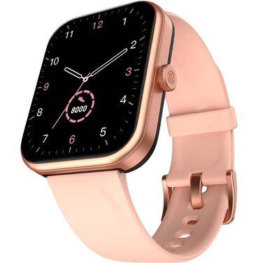 1.85" Display, Bluetooth Calling Smart Watch, 10 Days Battery, 550 NITS Brightness, Smart DND, 100 Sports Modes, 150+ Cloud-Based Watch Faces, for Men and Women (Roase Gold)