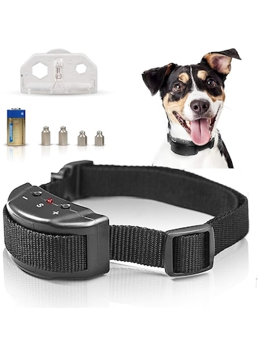 Rubik Anti Bark Collar, Upgraded Electronic Dog No Bark Anti Bark Shock Control Pet Training Collar with 7 Levels Button Adjustable Sensitivity Control, for Small, Medium, Large Dogs