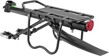 Rockbros Bike Bicycle Cargo Rack Rear Pannier Quick Release Mountain Road Carrier With Fender 110-165 Lbs Capacity Universal Racks