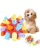 Aputue Dog Puzzle Toys, Durable and Soft Pet Snuffle Ball Toy, Spherical Design Interactive Dog Puzzle Toys, Portable Slow Feeder Training Encourage Natural Foraging Skills Dog Enrichment Toys