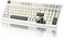 YUNZII YZ98 Gasket Mechanical Keyboard,99 Key Hot Swappable BT5.0/2.4G/USB-C Wireless NKRO 98% 1800 Layout with RGB LED Backlit for Linux/Win/Mac (White, Cocoa Cream V2 Switch)