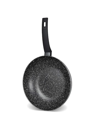 Rossetti&reg; Elementi Natura Made in Italy 28cm Granite Nonstick Stir-Fry Wok No-Mess No-Fuss Carefree Cookware Woks Dishwasher Safe PFOA &amp; Lead Free Wok Pan