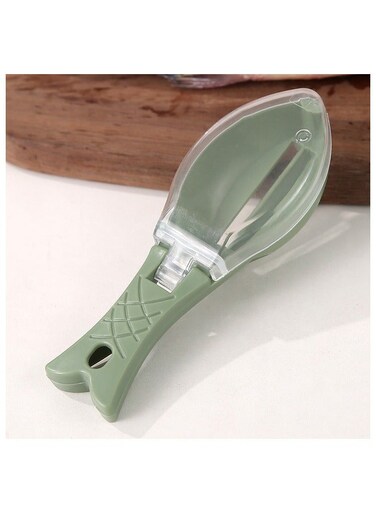 Scales Graters Scraper Fish Cleaning Tool Scraping Scales Device with Cover Home Kitchen Cooking Fish Tool Kitchen Tools