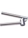 Stainless Steel Garlic Press, Silver, Ergonomic Design, Kitchen Tool
