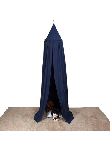 Tyasdery Bed Canopy, Eco-Friendly Hanging Mosquito Net, Curtain Kids Princess Play Tents for Baby Kids Playing Home Decor(Royal Blue) (Royal Blue)