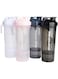Smartshake Slim 4-Pack Protein Shaker Bottle 400 ml   13.5 oz &ndash; Storage Included - Leakproof Screw-on Lid - BPA Free &ndash; Unisex - (Black, White, Stormy Gray, Cotton pink)