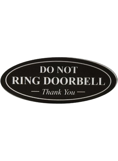 bpa DO NOT Ring DOORBELL Thank You Sign - Blue/Gold Small