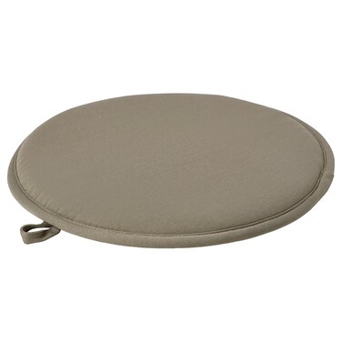 Chair Pad, Dark Beige, Indoor/Outdoor, 36 cm