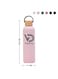 Insulated Water Bottle 750ML Leak Proof Thermos Water Bottle with Bamboo Lid and silicon Ring Reusable Insulated Stainless Steel Water Bottle, 25oz (Barbie Pink)